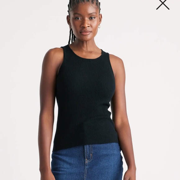QUINCE Featherweight Cashmere Ribbed Tank Size XS - Picture 6 of 9